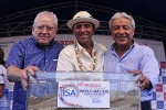 Minister of Tourism  Mario Salinas, Emmet Lang and ISA President Fernando Aguerre. Credt: ISA / Rommel Gonzales 